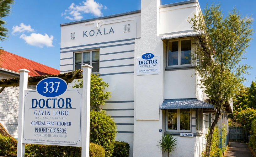 The Gavin Lobo Health clinic building on Dominion Road, Mount Eden