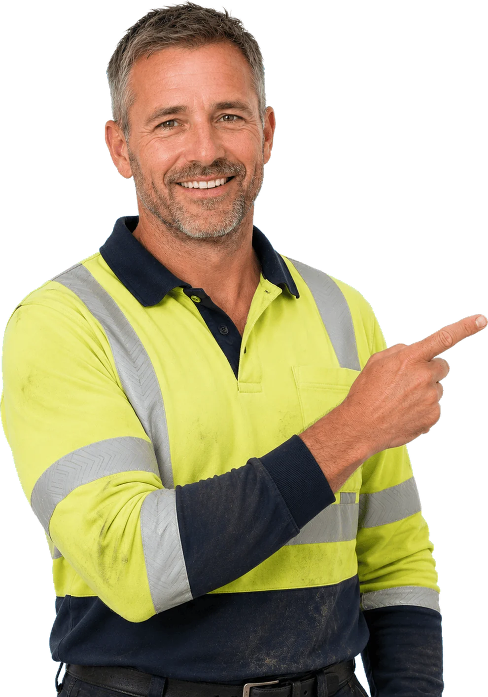 Worker pointing towards the employment medicals details